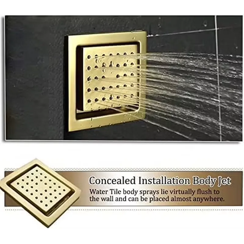 スマートLEDシャワーセット 浴室音楽内蔵レインフォールシス - Music のレビューと価格