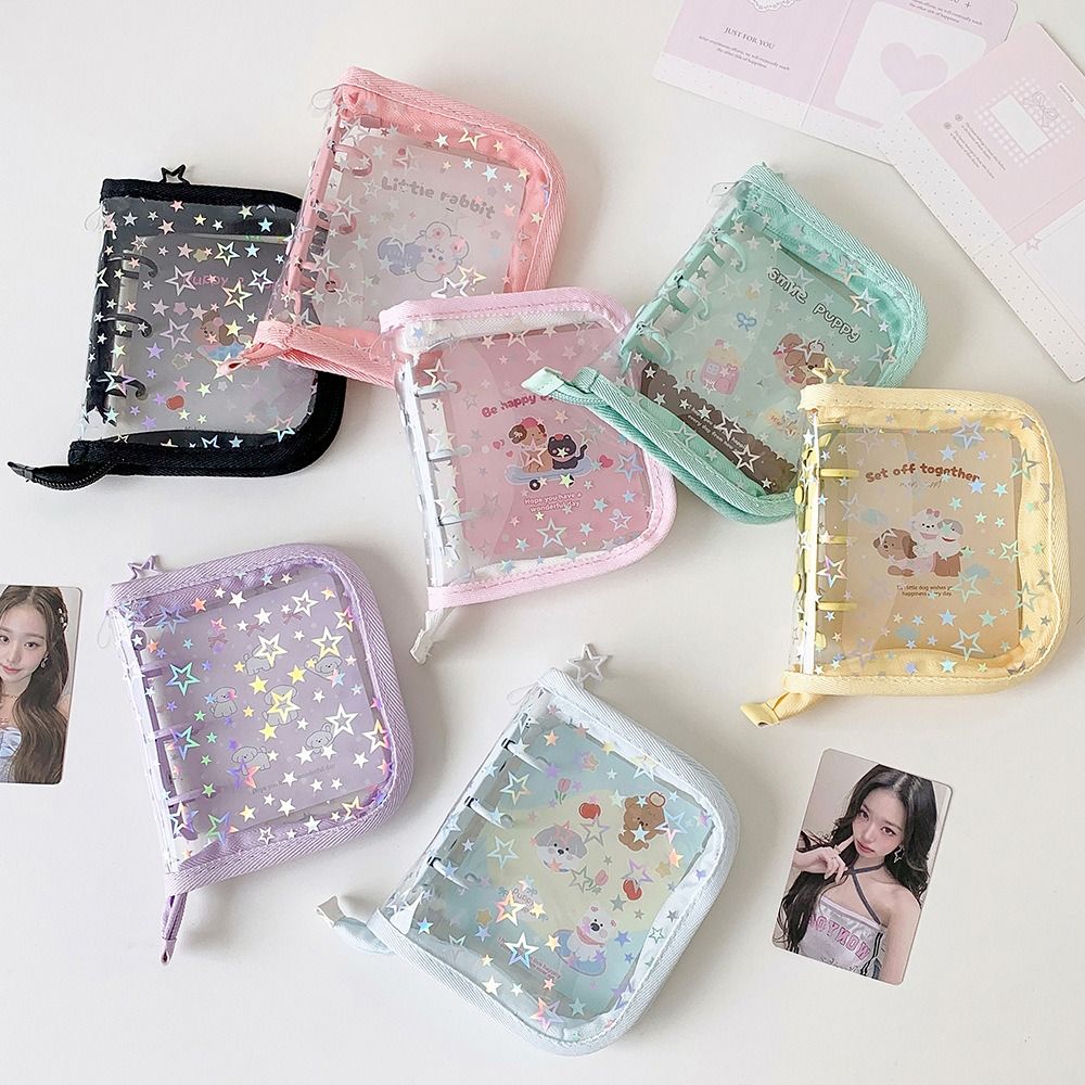 1個入りポータブルPVC A8カードバインダー スターグリッ - Kpop Photo Card Binder 3 Inch のレビューと価格
