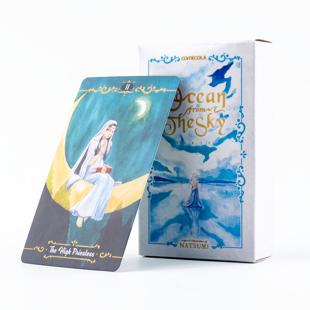 10.3*6cm 手描き水彩タロットデッキ - 天空から見た - Tarot Deck With Guidebook のレビューと価格
