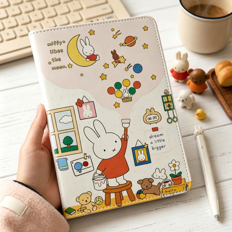 新しいB6ミッフィー可愛いノートイラスト入りカラーページジャ - Stationery Books のレビューと価格