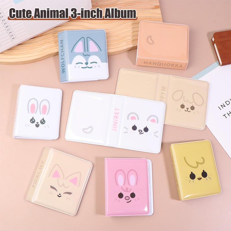 漫画動物3インチアルバム写真ポストカード収納アルバムアイドル - Kpop Photo Card Binder 3 Inch のレビューと価格