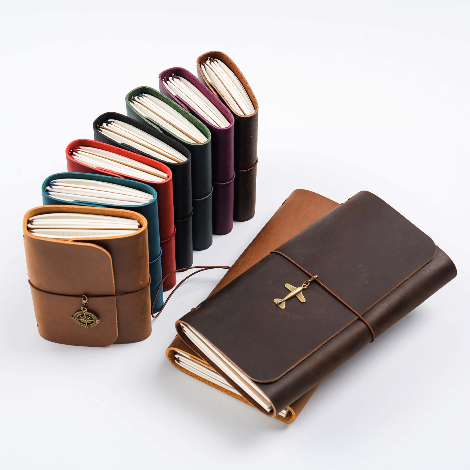 新着トリプルフォールド TN トラベラーズノート本牛革ヴィン - Vintage Leather Journal Notebook のレビューと価格
