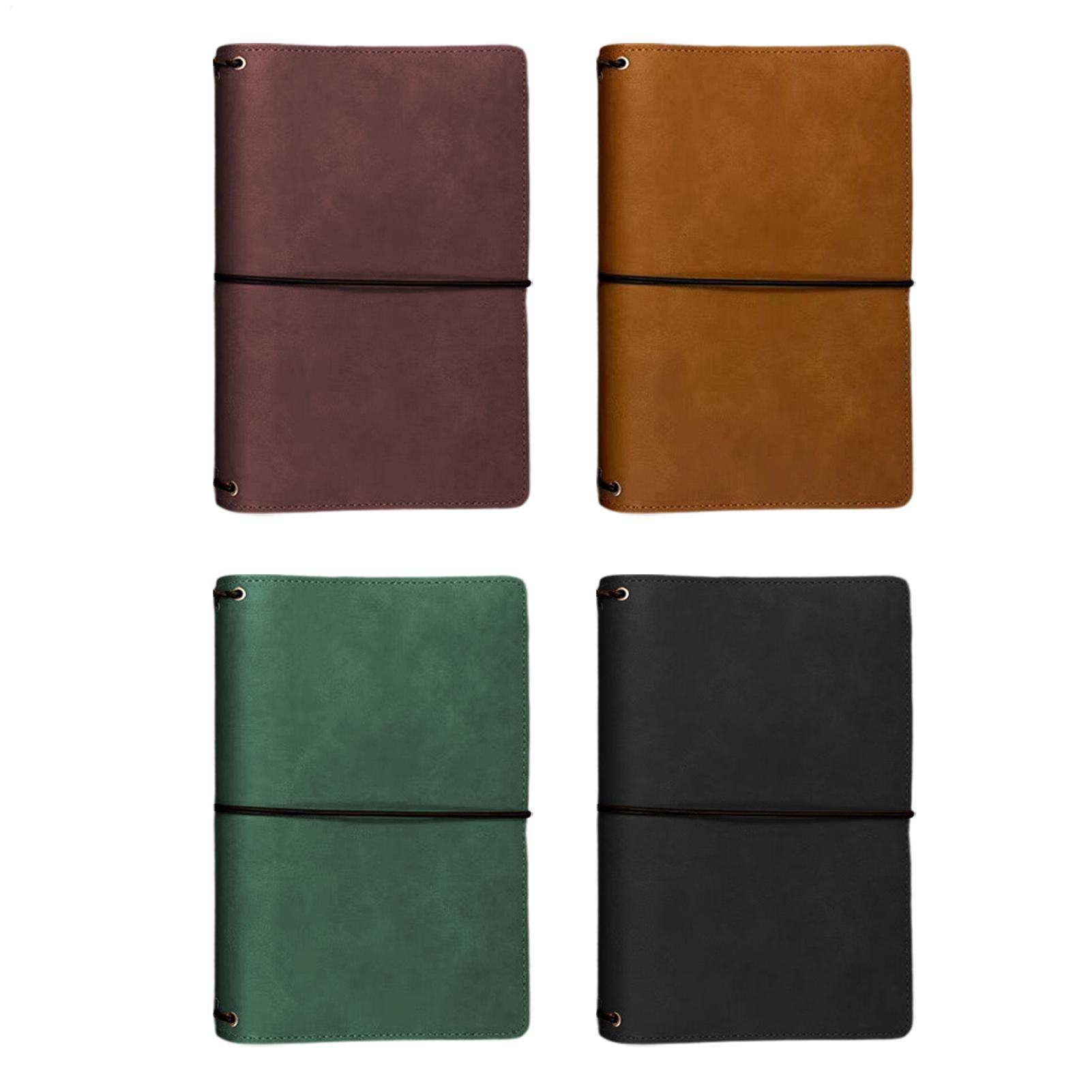 A5ノートブックカバー ヴィンテージPUレザー ジャーナル保 - Vintage Leather Journal Notebook のレビューと価格