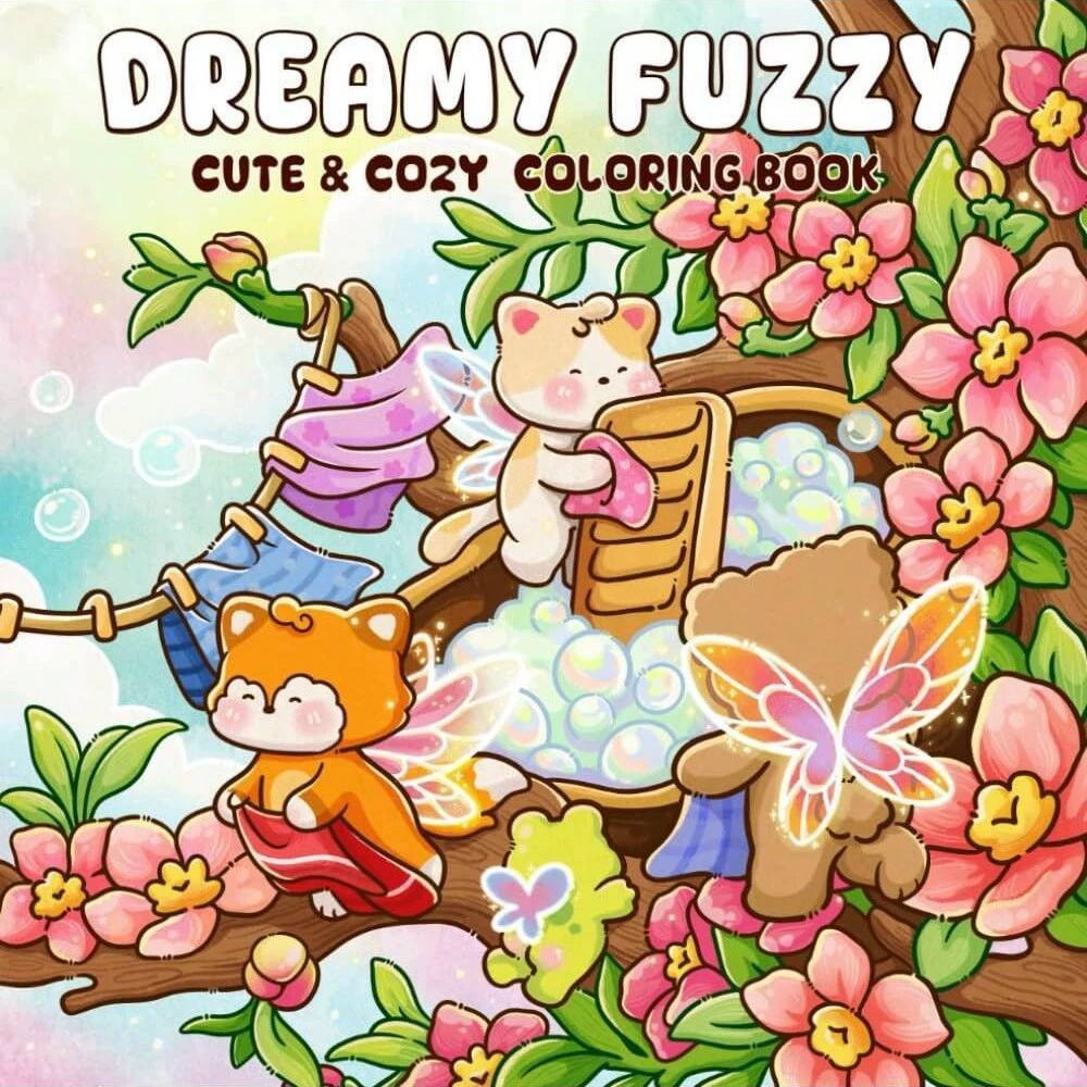 夢のようなふわふわでキュートで心地よい大人向け塗り絵ブック  - Adult Coloring Book Stress Relief のレビューと価格