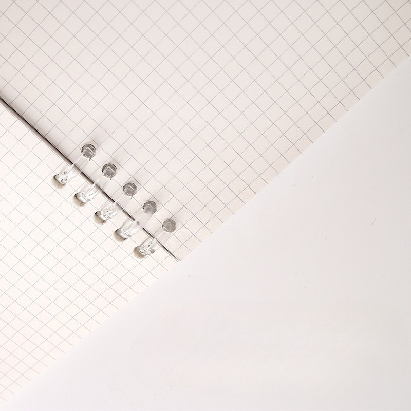 A4、B5、A5サイズのルーズリーフノート用リフィル。60枚 - A5 Spiral Dotted Grid Notebook のレビューと価格